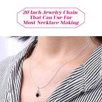 Cridoz 36 Pack Necklace Chain Bulk, Silver Plated Necklace Chains for Jewelry Making, 1.2 mm (20 Inches) - size: 20 Inches