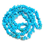 Gemstone Chips Natural Blue Turquoise 3-5mm Healing Crystals Waist Bracelets Necklace Kit Irregular Stone DIY Crafts Design Jewelry Making Approxi 32 inch - color: Blue Turquoise Chips