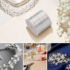 328 Feet 28 Gauge Craft Wire - Silver Plated Thin Brass Wire, Soft Metal, Bulk for Jewelry Making - color: Silver, size: 0.3mm
