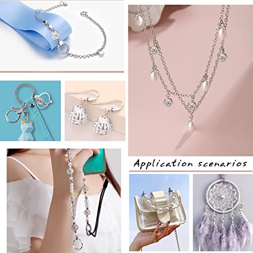TOAOB 100pcs 10mm Silver Plated Filigree Hollow Ball Beads Round Metal Loose Spacer Beads for DIY Crafts Bracelets Necklaces Earrings Jewelry Making - color: Silver, size: 10mm
