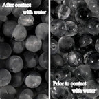 100Pcs Glass Beads 10mm Round Moon Frosted Cracked Water-Activated Transparent Glazed Beads, Ideal for DIY Bracelets Necklaces Phone Charms Craft Supplies (Black) - color: Black