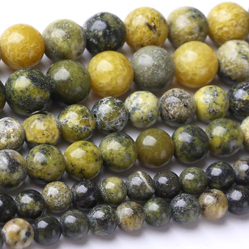 8MM Australian Jade Round Loose Beads Natural Gem Beads Crystal Energy Stone Beads for Jewelry Making DIY Bracelet Necklace - color: Australian jade, size: 8mm