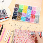 B7000 Glue with Rhinestones for Bedazzling Crafting, 31200Pcs Rainbow Crystals 3MM Flat Back Gems with Jewelry Glue Adhesive for DIY Graduation Cap Decorations Phone Case Wedding Shoes - size: 3mm