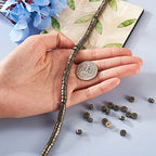 Craftdady 98Pcs Heishi Coin Natural Pyrite Beads 6mm Tiny Flat Round Disc Spacer Beads Healing Chakra Loose Beads for Jewelry Bracelet Necklace Earring - color: Pyrite, size: 6mm