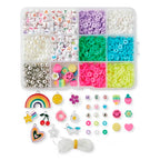 Claire’s DIY Bracelet Kit – 895-Piece Jewelry Making Supplies Set| Clay Heishi Beads, Alphabet, Charms, String| Friendship Bracelet Kit for Girls| Arts & Crafts Activity| Fashion Accessory Gift Age 8+
