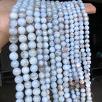 50pcs 8mm Grayish Blue Persian Jade Energy Healing Round Bulk Gemstone Beads for Jewelry Making Bracelet Necklace Earring DIY - color: Grayish blue, size: 8mm