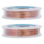 BENECREAT 22 Gauge Bare Copper Wire with Oil Coated, Solid Copper Wire for Jewelry Craft Making, 66-Feet/22-Yard - color: Oil Coated Bare Copper Wire, size: 22-Gauge(66-Feet/22-Yard)