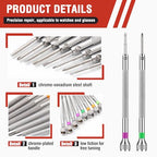 Chumia 8 Pieces Precision Watch Screwdriver Set, 1.4-2.0 mm Micro Jewelers Repair Screwdriver Set for Eyeglasses Jewelry Work, Electronics Repair(Flathead, Phillips) - size: 1.4-2.0 mm, style: Flathead, Phillips