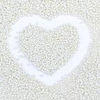 2mm Glass Seed Beads Bulk, Beige 12/0 Tiny Round Seed Bead, Small Mini Pony Craft Beads for Bracelet Necklace Wrist Jewelry Making Beading Weaving DIY Crafts Supplies - color: Beige