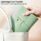 LAKE OF FIRE Earring Holder Organizer with Foldable Book Design Jewelry Book Organizer, Portable Pu Leather Travel Earring Case(Green) - color: Green