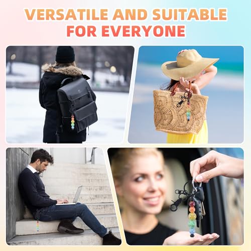 24 Pcs Beadable Keychains Bars bulk - 12 Black DIY Metal Beaded Keychain Making Kit + 12 Bags Included, Bead Keychain Supplies,Blank Key Chain, Perfect for Women, Men, Mother's Day, Birthday Gift - color: C-black, size: 12