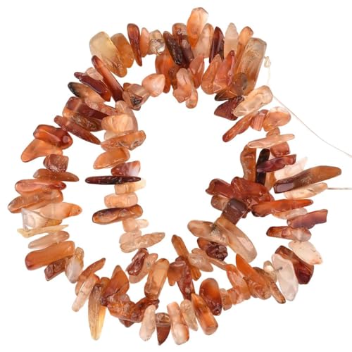 15.5 Inch 13-18mm Natural Red Carnelian Gemstone Free Form Semi Precious Irregular Strand Drilled Stone Spacer Beads for Jewelry Making - color: Carnelian 13-18mm