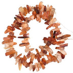 15.5 Inch 13-18mm Natural Red Carnelian Gemstone Free Form Semi Precious Irregular Strand Drilled Stone Spacer Beads for Jewelry Making - color: Carnelian 13-18mm