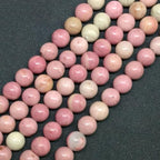 90pcs Adabele Natural Pink Rhodonite Healing Gemstone 4mm (0.16 inch) Small Round Beads Gem Stone Spacer for Craft Jewelry Making GF9-4 - color: Pink Rhodonite, size: 4mm (90pcs/1 Strand)