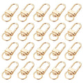 20 Pack Gold Metal Lobster Claw Clasps, 360° Swivel Lanyard Snap Hooks Lobster Clasp for Keychains, Key Chain Hooks for Jewelry Making Purse Bags DIY Crafts Pet Collar - color: Gold