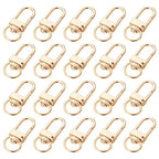 20 Pack Gold Metal Lobster Claw Clasps, 360° Swivel Lanyard Snap Hooks Lobster Clasp for Keychains, Key Chain Hooks for Jewelry Making Purse Bags DIY Crafts Pet Collar - color: Gold