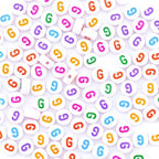 300Pcs Colorfed Letter Beads G 4X7mm Individual Round Alphabet Beads for Friendship Jewelry Making - color: Round - G