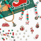 2009pcs Christmas Clay Beads Bracelet Making Kit, Gold Beads Clay Bead Charms for Jewelry Making DIY Bracelet, Necklace, Earring, Arts Crafts DIY Gifts Christmas Gifts - color: 3 Christmas model