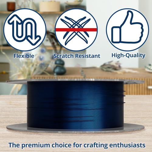 Soft Flex 26 Gauge Craft Wire - 27 Meters - Jewelry Wire with Tarnish Resistant Silver Plating - style: Blue