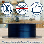 Soft Flex 26 Gauge Craft Wire - 27 Meters - Jewelry Wire with Tarnish Resistant Silver Plating - style: Blue