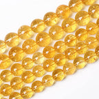 4mm 90Pcs Natural Citrine Beads for Jewelry Making Gemstone Round Loose Beads DIY Bracelet Necklace (Citrine, 4mm) - color: Citrine, size: 4mm