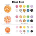 50Pcs Rhinestone Beads for Pens, 20mm Resin Rhinestone & Snowflake and 16mm Sequin Beads, Round Sparkly Chunky Bubblegum Bead Set for DIY Beadable Pens Keychain Necklace Bracelet Jewelry - color: 3-in-1 Set