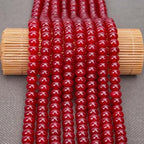 BONNY BOXX 1 Strand Natural 5 * 8mm Garnet Jade Rondelle Beads, Natural Abacus Disk Stone Beads Loose Spacer Gemstone for DIY Bracelet Necklace Jewelry Making - color: Garnet Jade, size: 5*8MM