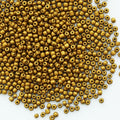 Matte Golden Seed Beads 200 Grams About 6500pcs, 3mm 8/0 Glass Craft Beads for Making Earrings, Bracelets, Pendants, Waist Jewelry,DIY Handmade Seed Beads (Matte Golden) - color: Matte Golden, size: 3mm