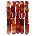 Natural Red Agate Cylinder Tube Beads 10x14mm 38cm/str Loose Semi Gemstone Stone Beads for Making Bracelets Necklace - color: Red Agate
