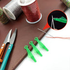 Fish Mouth Sewing Machine Needle Threader, 2024 Upgrade Quick Sewing Machine Loop Easy Selfthread Needle Threaders Tool, Automatic Sewing Needle Threader Simple Needle Threader (Green*5) - color: Green*5