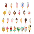 Craftdady Resin Plastic Miniature Food Snack Pendants Charms Ice Drink Juice Pendants Cute Bottle Fruit Keychain Charms Hang Ornament for DIY Craft Earring Bracelet Necklace Jewelry Making - color: Mixed Color Ice Lolly (26 Styles)