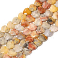 22pcs Faceted Heart Stone Beads Natural Crazy Lace Agate Bead 8mm Crystals and Healing Stones for Jewelry Making Supplies,Friendship Bracelet Kit,Love Gifts - color: Crazy Lace Agate