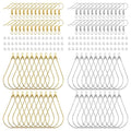 240PCS Earrings Beading Hoop Teardrop Beading Earring Hoops Beading Hoop Earring Finding Components for DIY Jewelry Making 100PCS Earring Hooks 100pcs Silicone Earring Backs (K Gold, White K) - color: 240PCS;Teardrop;K Gold,White K