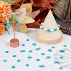 SUNNYCLUE 1 Box 100Pcs Cross Beads Bulk Blue Synthetic Turquoise Stone Cross Bead Charms Mini Small Pocket Crosses Tiny Easter Holiday Crucifix Beads for Jewelry Making Beading Kits Craft Supplies - color: 100pcs 10/16mm Turquoise Blue Cross Beads