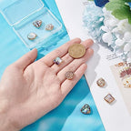 BENECREAT Abalone Shell Charms, Paua Shell Pendant Shell Charms for Jewelry Making - color: 4 Style