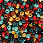 John Bead Czech Glass Seed Beads 6/0 Arizona Muse Mix Beads for Jewelry Making Crafts, 23g Vial - color: Arizona Muse Mix