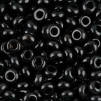 20Pcs Natural Black Onyx Large Hole Beads, 8x14mm Rondelle Gemstone Spacer Beads 6mm Big Hole for Jewelry Making, Beading Bracelets, Macrame & Hair Braiding - color: Black Onyx