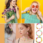 560Pcs Candy Color Pastel Beads Acrylic Heart Beads Stars Beads Colorful Pony Beads Round Beads Cute Loose Plastic Beads Bulk for Jewelry Making DIY Craft Necklace Rainbow Bracelet(Jelly Color Beads)