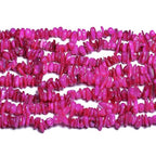 Chip Shells, 260pcs 5-8mm Irregular Beads with Holes, Rose Red Shell & Ruby Chip Beads for Jewelry Making - color: Rose Red