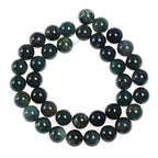 Natural Stone Beads 2mm Aquatic Agate Gemstone Round Loose Beads Crystal Energy Stone Healing Power for Jewelry Making DIY,1 Strand 15" - color: Aquatic Agate, size: 2MM