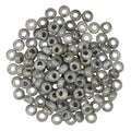 TUMBEELLUWA Natural Gemstone Beads for Jewelry Making, Rondelle Large Hole Loose Beads Pack of 15,Labradorite(8x14mm) - color: Light Gray