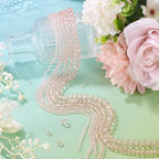 6 Strands Transparent Faceted Glass Beads 3/4/6/8mm Crystal Rondelle Glass Loose Spacer Beads for DIY Bracelet Necklace Wristband Keychain Jewelry Craft Making 2.3~8x2~6mm, Pink - color: 3/4/6/8mm-Pink