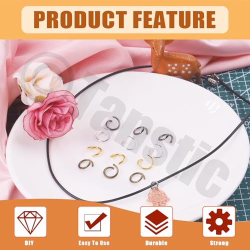 Tanstic 1403Pcs Silver Open Jump Rings Kit - 4mm, 5mm, 6mm, 7mm, 8mm, 10mm With Opener, Pliers and Tweezer for Jewelry Making - color: Silver Jump Rings