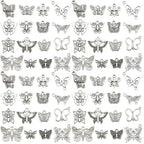 Youdiyla 144Pcs Ancient Silver Butterfly Series Pendant Jewelry Making DIY Keychain Earrings Pendant Various Design Charms for Jewelry Making Bracelets Necklace (SN10) - color: SN10