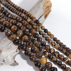 Natural Stone Beads 10mm Yellow Tiger Eye Polished Round Smooth Agates Gemstone Beads for Jewelry Making 15 Inch(Yellow Tiger Eye,10mm) - color: Yellow Tiger Eye, size: 10mm