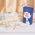 SUNNYCLUE 1 Box DIY 10 Pairs Beach Themed Earring Making Kits Starfish Shell Charms Cowrie Shell Beads & Glass Faceted Beads & Earring Hooks for Handmade Earrings Beginner - color: Beach Themed Earring 2
