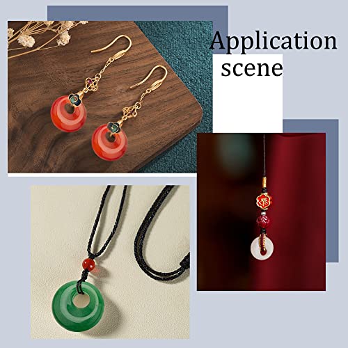 NBEADS 10 Pcs 10 Styles Natural Donut Gemstone Charms, 17.5mm Flat Round Mixed Natural and Synthetic Donut Stone Beads Pendants Natural Stone Pendant for Jewelry Making, Hole: 5.5mm - color: 10 Pcs 10 Styles Stone B