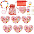 SYUCVQI Mom Bracelet Craft Kit DIY Bead Craft Kit Mother's Day Flowers Necklace Bracelet with Cards and Bags for Mother's Day Jewelry for Family Classroom Making Party Activities
