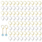 80 Pcs Leverback Earring Hooks - Stainless Steel Lever Back Earrings Clasps, Hypoallergenic French Ear Hooks & Clasps, Women Leverback Earring Findings for Earrings DIY Jewelry Making (Gold, Silver)
