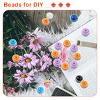 200pcs 8mm Resin Rainbow Beads, Plastic Stripe Multicolor Beads for Jewelry Making, DIY Bracelets, Earrings, Keychains & Craft Projects (Mixed) - color: Mixed